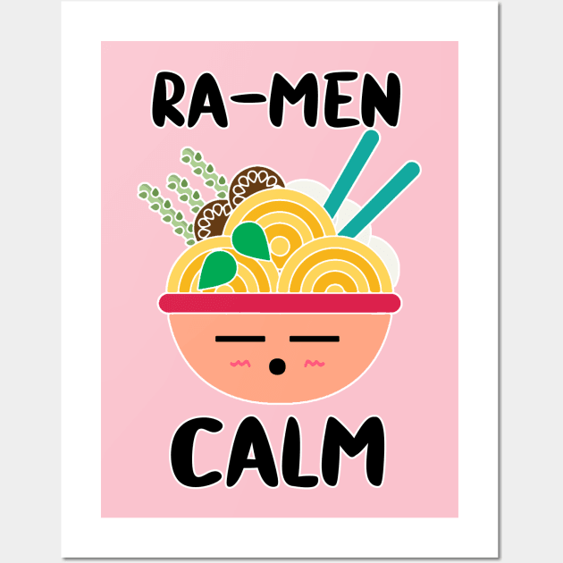 Umami Ramen Noodles Japan Japanese Soup Anime Kawaii Cute Wall Art by GraviTeeGraphics